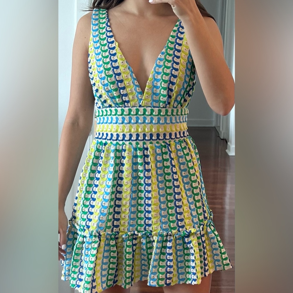 Ramy Brook
Foley Patterned Minidress
Lake Scallop Knit
, X-Small - Picture 3 of 3